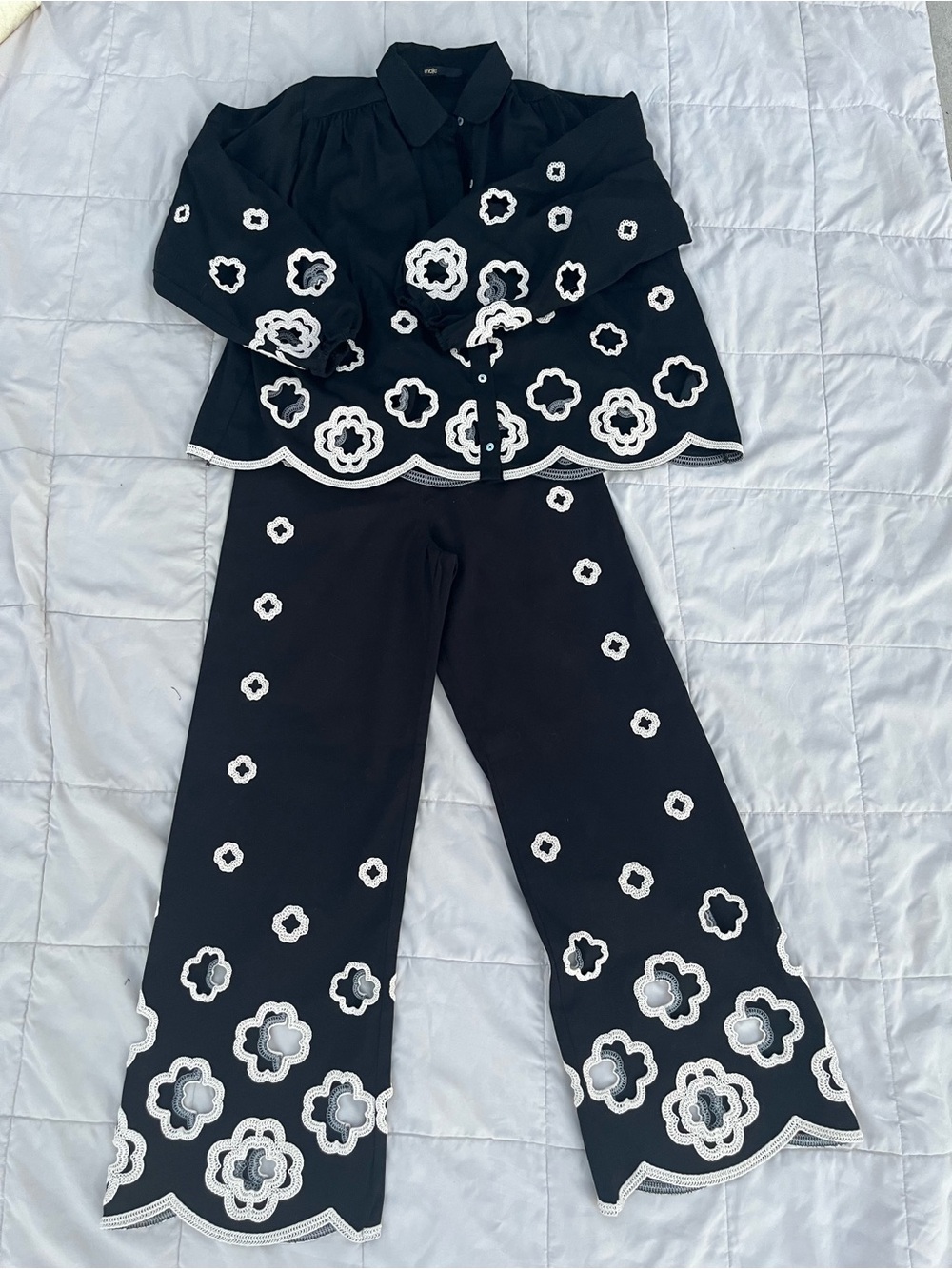 Make Crochet Clover Pant Suit, Size XS, New